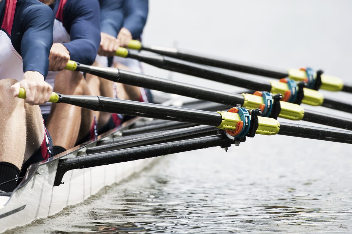 Organisational development - High-performance teams: rowing team in a boat - managementberatung | coaching